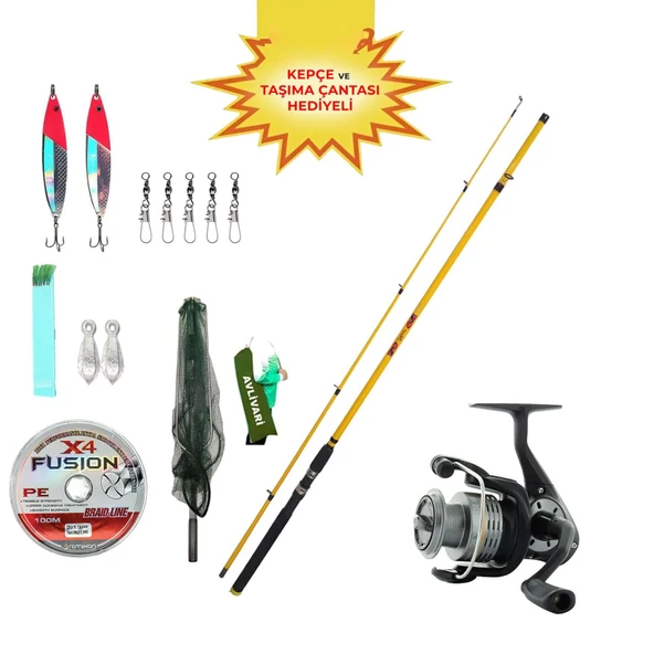 Avlivari Alesta Spinner 270 – Okuma Revenger 40 Olta Makinası Tam Takım Lüx Usta Profesyonel Hobi Spin Olta Seti