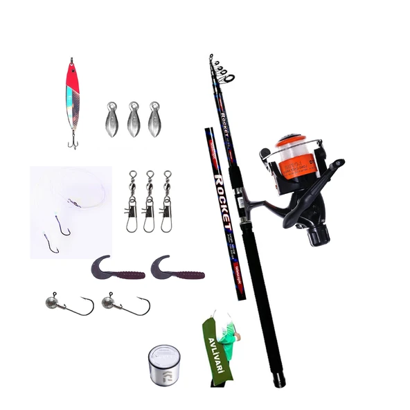 Avlivari Ecotackle Rocket 270 Cm - Pandora Lotus 6000 Tam Takım Lüx Usta Profesyonel Hobi Deniz ve Göl Olta Seti