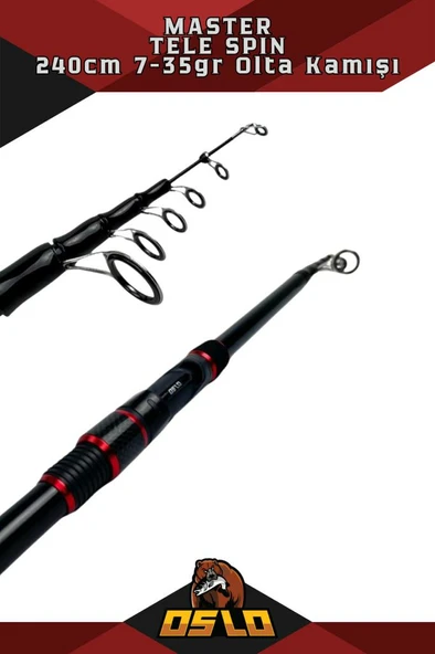 Oslo Master  240cm 7-35 gr Tele Spin Olta Kamışı - 4