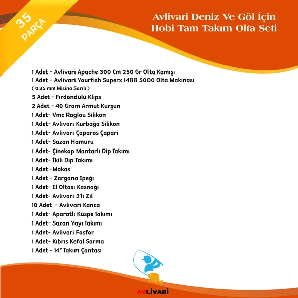 Apache 300 Cm 250 Gr Superx 5000 14 BB Tam Takım Hobi Deniz Ve Göl Olta Seti - 2