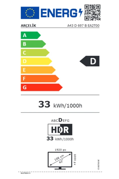Arçelik A43 D 697 B Full HD 43" 109 Ekran Uydu Alıcılı Android Smart LED TV - 5