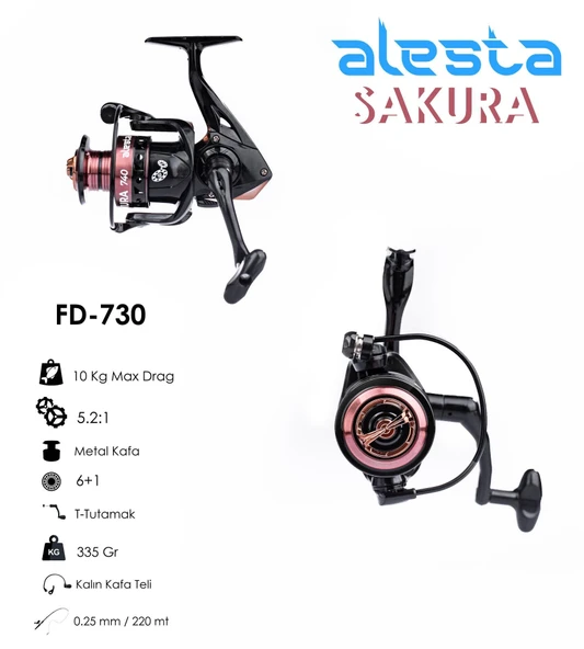 ALESTA SAKURA FD-730 3000 AL KAFA CNC KOL 6+1 BB OLTA MAKİNASI