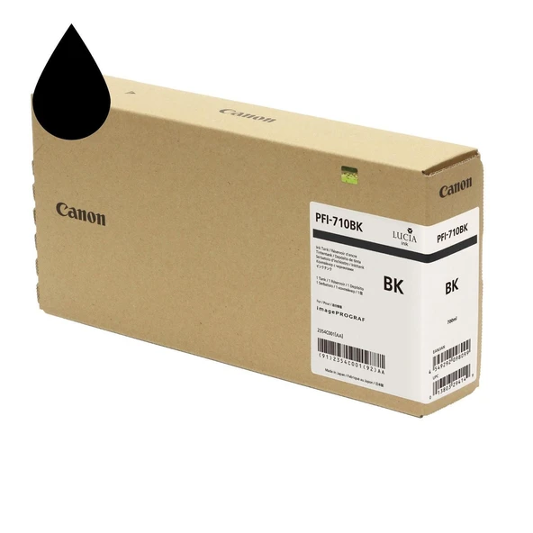 Feyza Bilişim  Canon PFI-710  BK Fotoğraf Siyahı Plotter Orijinal Mürekkep Kartuş 700 ml (2354C001) ürün görseli