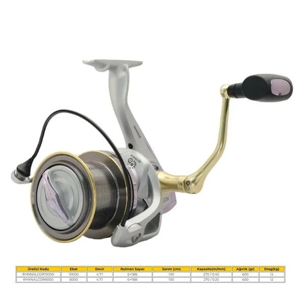 Remixon Alcor 8000 (6+1BB) Surf Olta Makinası - 3