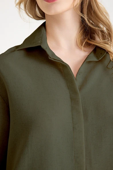 Keten Günlük Haki İkili Takım Alt Üst - Resim 2