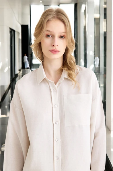 Yazlık Uzun Kol Gömlek Şort İkili Takım - Resim 10