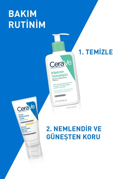 Cerave Yüz Nemlendirici Krem Normal ve Kuruya Dönük Ciltler İçin SPF50 52 ml - 6