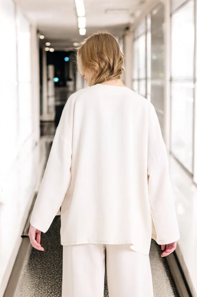 Yazlık Salaş Kimono Keten Takım - Resim 11