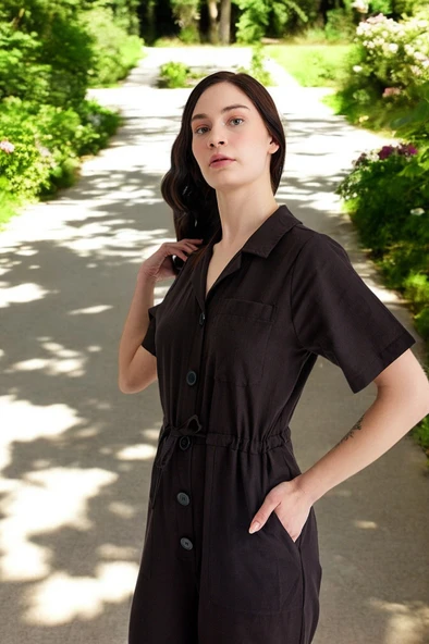 Keten Yazlık Tasarım Tulum - Resim 5