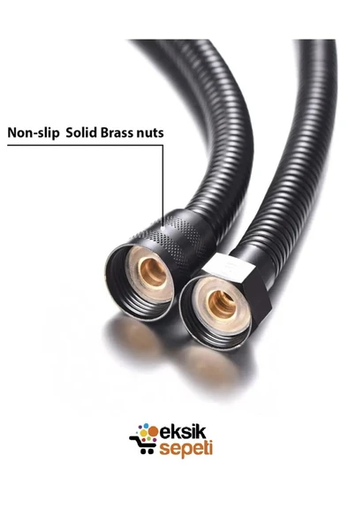 Kyk 5 Fonksiyonlu Siyah Vakumlu 3'lü Duş Seti KYK1008 - 4