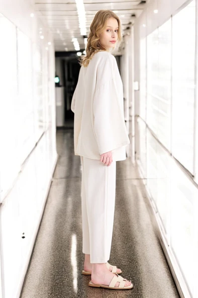 Yazlık Salaş Kimono Keten Takım - Resim 3