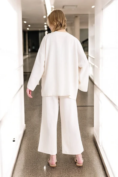 Yazlık Salaş Kimono Keten Takım - Resim 2