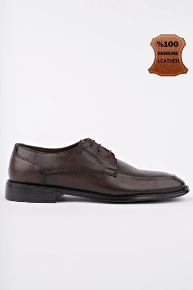 Muggo PAOLO Hakiki Deri Klasik Günlük Ortopedik Bağcıklı Erkek Ayakkabı