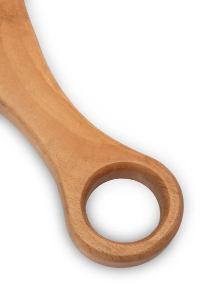 Yekpare Masif Ahşap Sunum Tahtası Kesme Tahtası Kayın Medium - 5