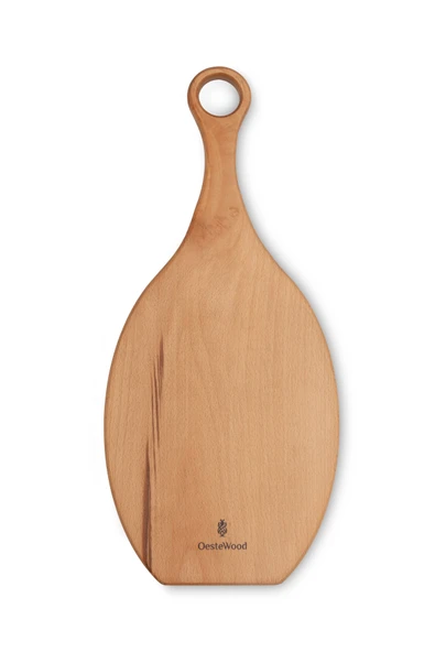 Yekpare Masif Ahşap Sunum Tahtası Kesme Tahtası Kayın Medium - 3