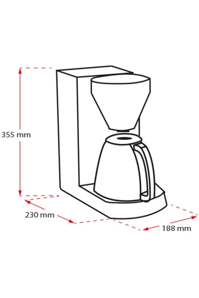 Melitta Enjoy Top Therm 1017-08 Termos Karaflı Filtre Kahve Makinesi - 5