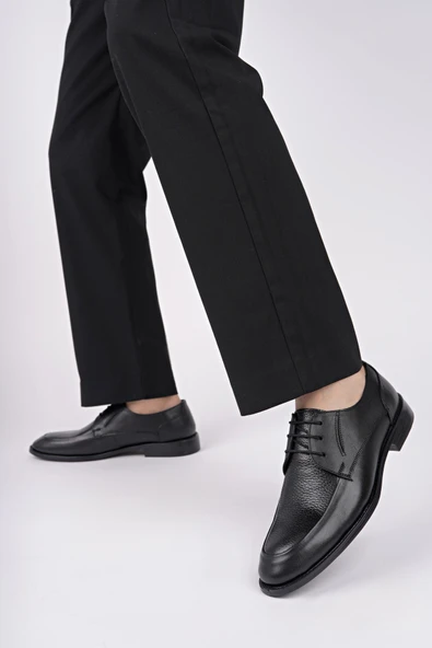 Muggo PAOLO Hakiki Deri Klasik Günlük Ortopedik Bağcıklı Erkek Ayakkabı - 12