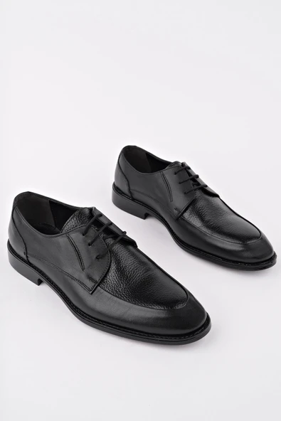 Muggo PAOLO Hakiki Deri Klasik Günlük Ortopedik Bağcıklı Erkek Ayakkabı - 9