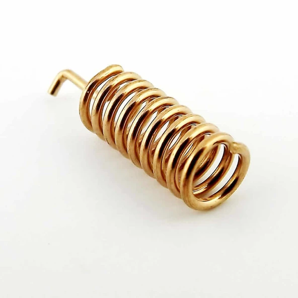 868Mhz Helical Yay Anten  2.15dBi Kazanç Rf Haberleşme Kablosuz İletişim Lehimlenebilir Tip Bakır Titreşime Dayanıklı 868 MHz Kumanda - 5