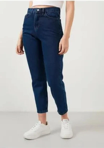 Slim Fit Mom Jeans Kot Pantolon - 3