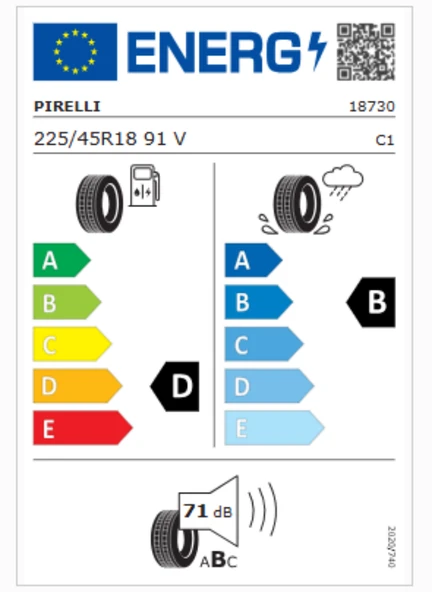 Pirelli Cinturato P7 RFT BMW(*) 225/45R18 91V Oto Yaz Lastiği (Üretim Yılı: 2024) - Resim 2