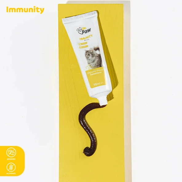 Immunity Malt Paste: Kediler için Glütensiz ve Şekersiz Bağışıklık Sistemi Destekleyici (100 gr) - 3