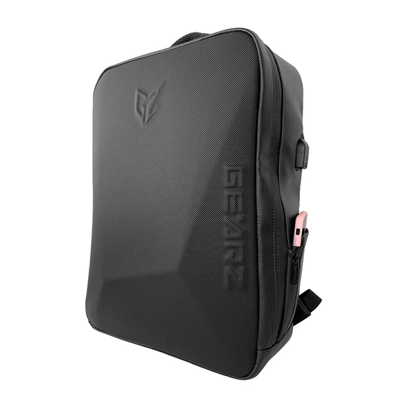 GEARZ GZ-117 Solo 17,3'' Laptop Sırt Çantası Suni Deri Waterproof (Usb+Şifreli Kilit)