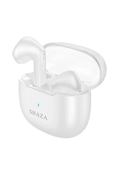 SHAZA SZAir7 Gürültü Azaltma ENC 4 Mikrofonlu Bluetooth 5.3 TWS Bluetooth Kulaklık Beyaz - 2