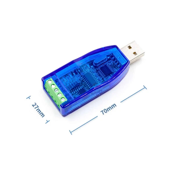 USB to RS232 + RS485 Modül Kutulu  Endüstriyel Tip Seri Port Sinyal Çevirici Haberleşme Otomasyon Plc Medikal Pos Yüksek Voltaj Koruması - 7