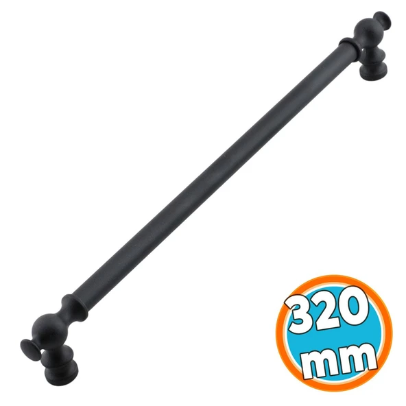 Mobilya Mutfak Metal Dolabı Çekmece Dolap Kapak Kulpları Kulbu Kulpu 32 cm-320 mm Siyah Kulp ürün görseli