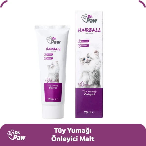 Hairball Malt Paste: Kediler için Glütensiz ve Şekersiz Tüy Yumağı Engelleyici (100 gr) - 3
