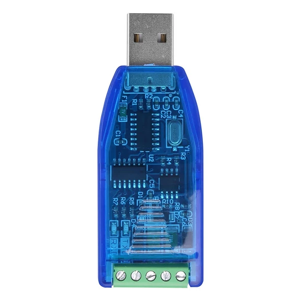 USB to RS232 + RS485 Modül Kutulu  Endüstriyel Tip Seri Port Sinyal Çevirici Haberleşme Otomasyon Plc Medikal Pos Yüksek Voltaj Koruması - 3