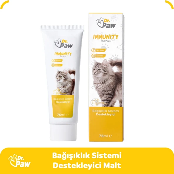 Immunity Malt Paste: Kediler için Glütensiz ve Şekersiz Bağışıklık Sistemi Destekleyici (100 gr) - 4