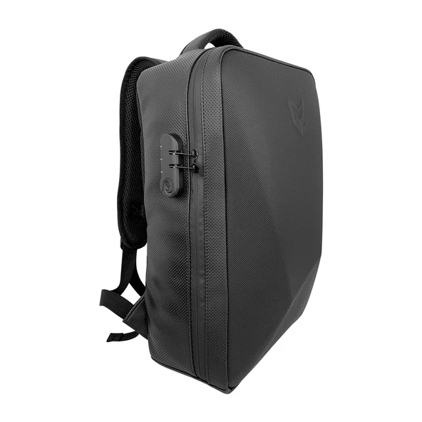 GEARZ GZ-117 Solo 17,3'' Laptop Sırt Çantası Suni Deri Waterproof (Usb+Şifreli Kilit) - 3