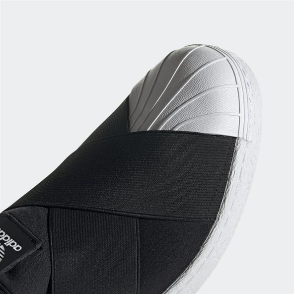 Adidas Slip On Black White - Resim 4