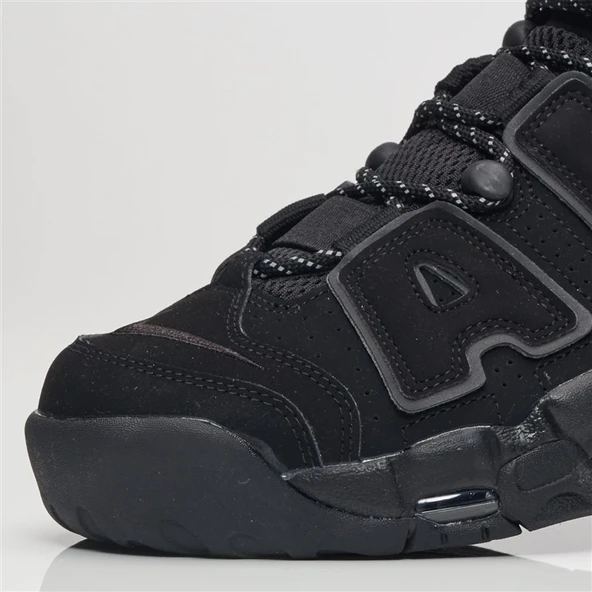 Nike Air More Uptempo Triple Black Reflective - Resim 4