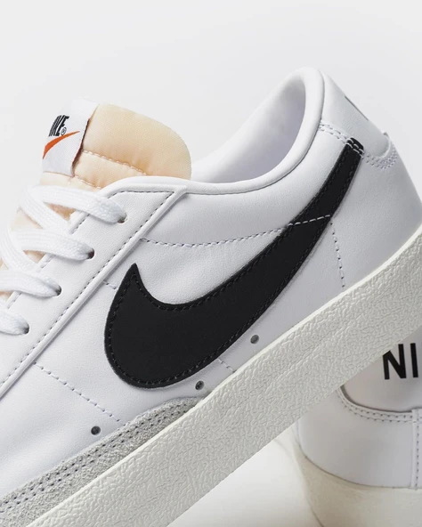 Nike Blazer Low 77 Vintage White Black - Resim 2