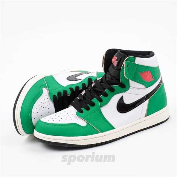 Nike Air Jordan 1 High Lucky Green - Resim 6