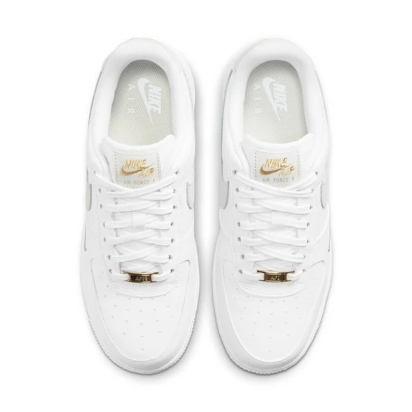 Nike Air Force 1 07 Essential White Grey Gold - Resim 2