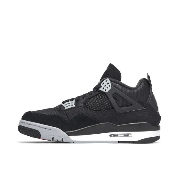 Nike Air Jordan Retro 4 SE Black Canvas - Resim 3
