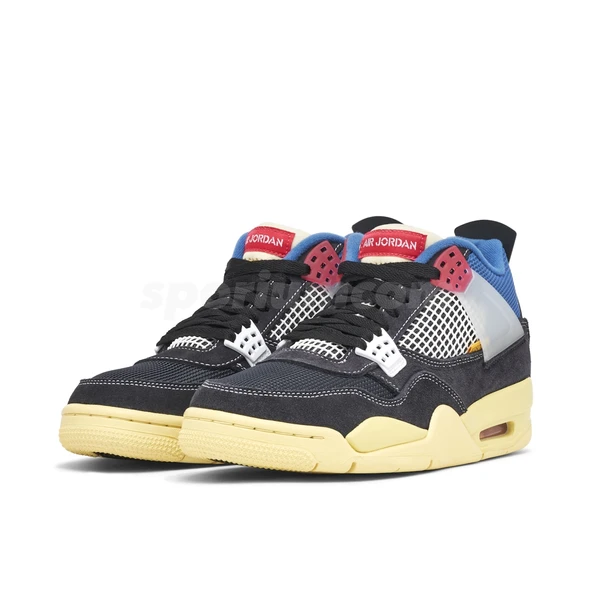 Nike Air Jordan Retro 4 Union LA Off Noir - Resim 3