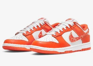 Nike Dunk Low Paisley Orange - Resim 4