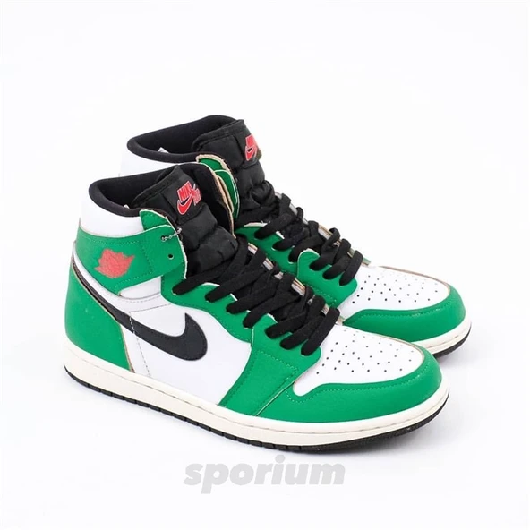 Nike Air Jordan 1 High Lucky Green - Resim 7