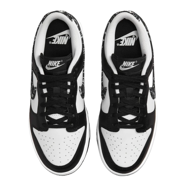 Nike Dunk Low Black White Paisley - Resim 4