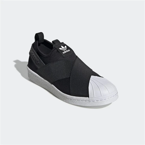 Adidas Slip On Black White - Resim 8