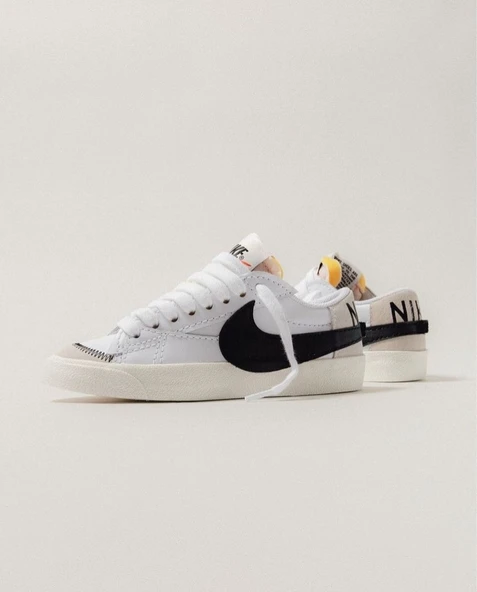 Nike Blazer Low 77 Jumbo White Black - Resim 3