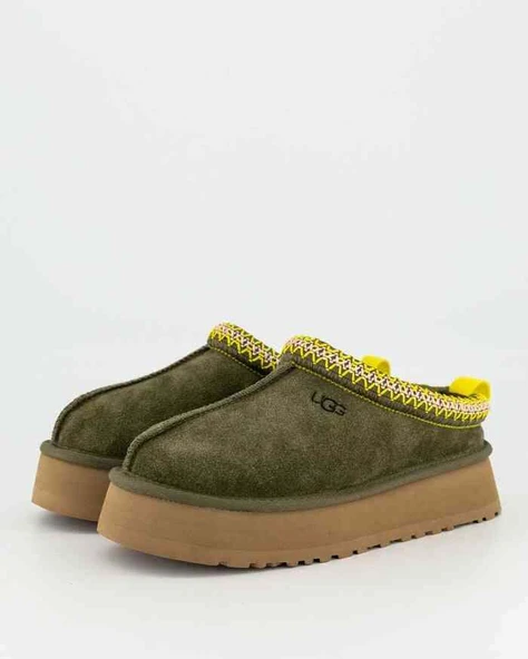 Ugg UGG Tazz Slipper Burnt Olive Womens - Resim 3