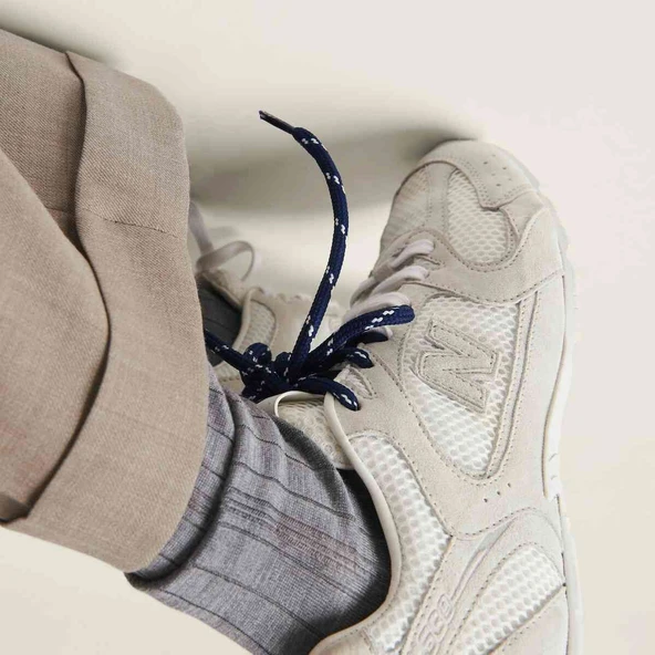 New Balance 530 SL x Miu Miu White Suede - Resim 6