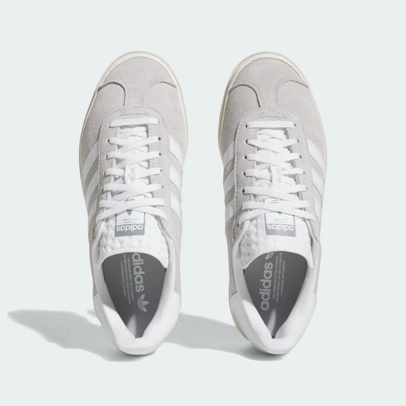 Adidas Gazelle Bold Grey White Womens - Resim 4