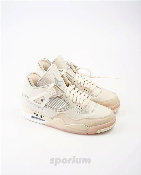 Nike Air Jordan Retro 4 Off-White Sail - Resim 2